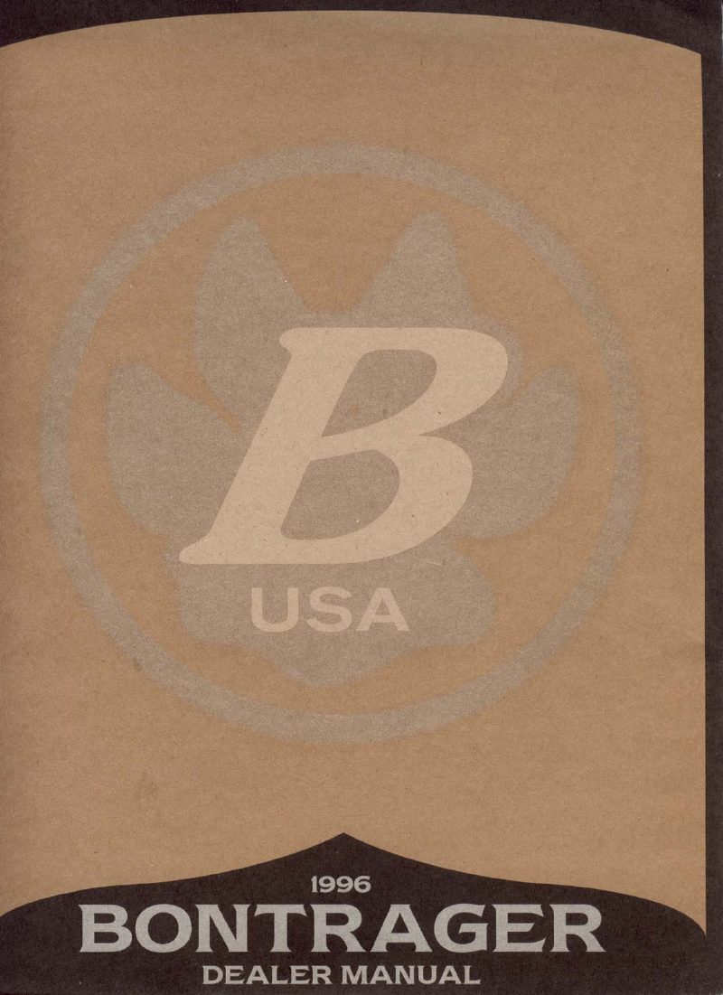 Bontrager 1996 catalog cover