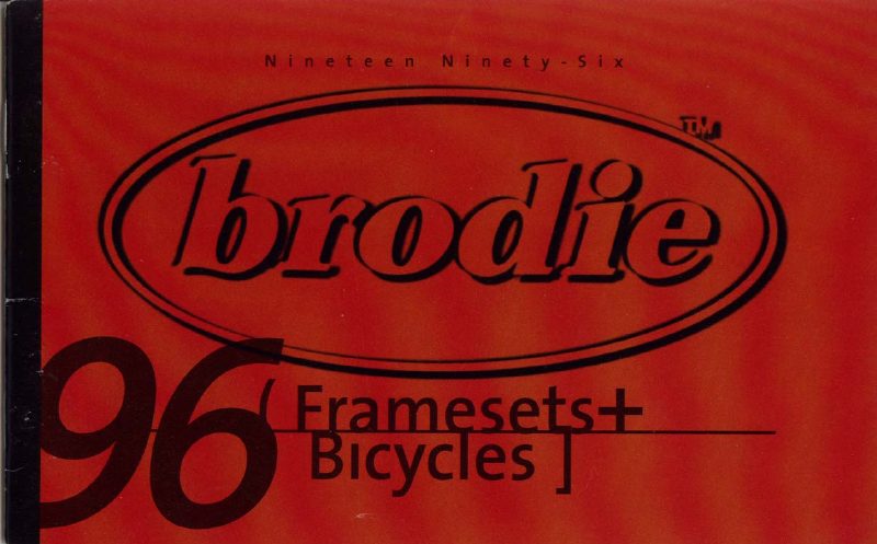 Brodie 1996 catalog cover