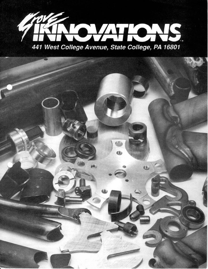 Grove Innovations 1991 catalog cover
