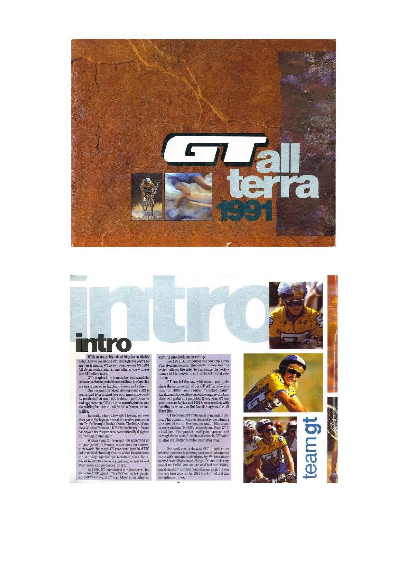 GT 1991 catalog cover