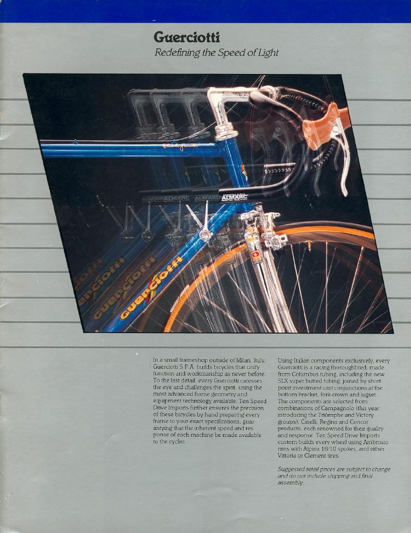 Guerciotti 1984 catalog cover