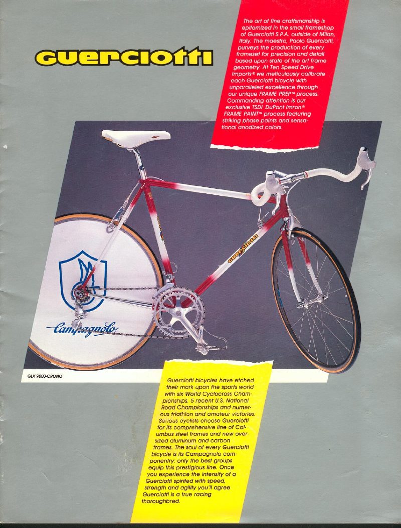 Guerciotti 1985 catalog cover