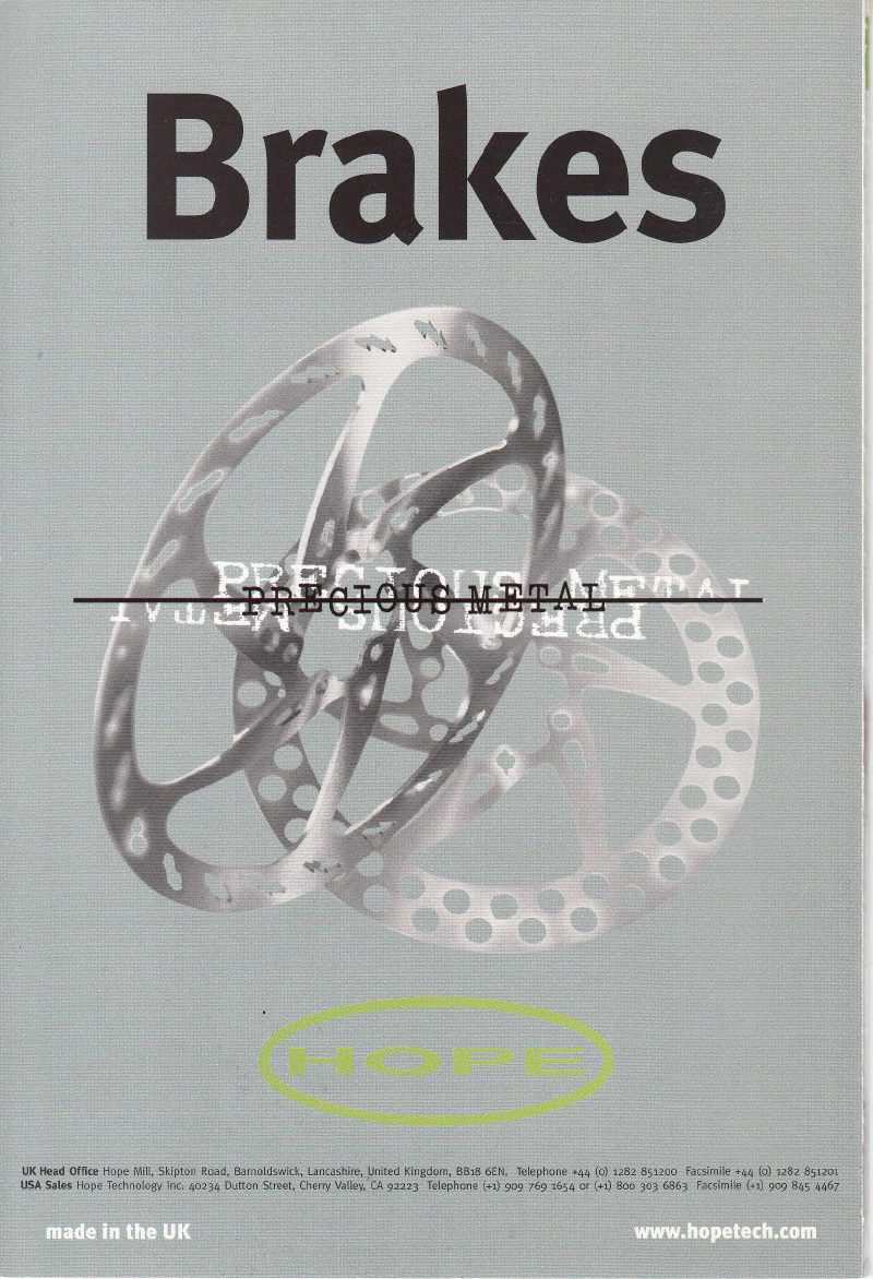 Hope 2001 catalog cover
