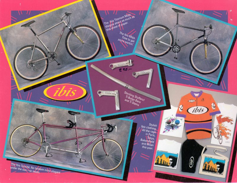 Ibis 1994 catalog cover