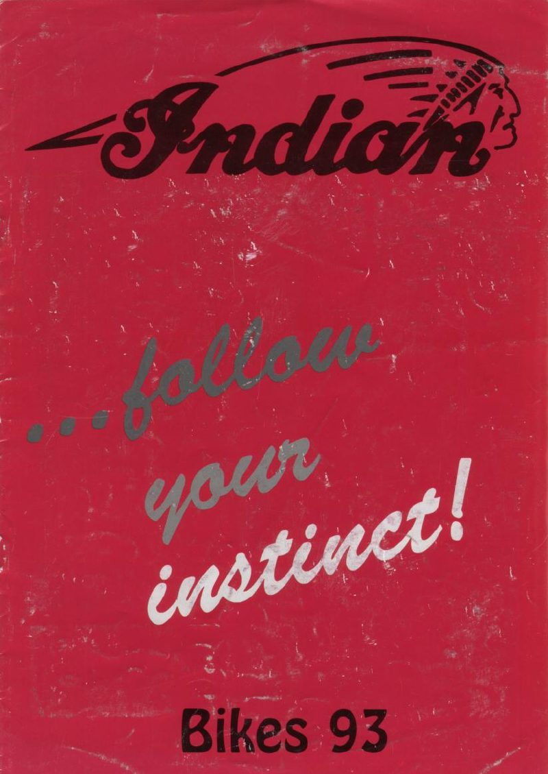 Indian 1993 catalog cover