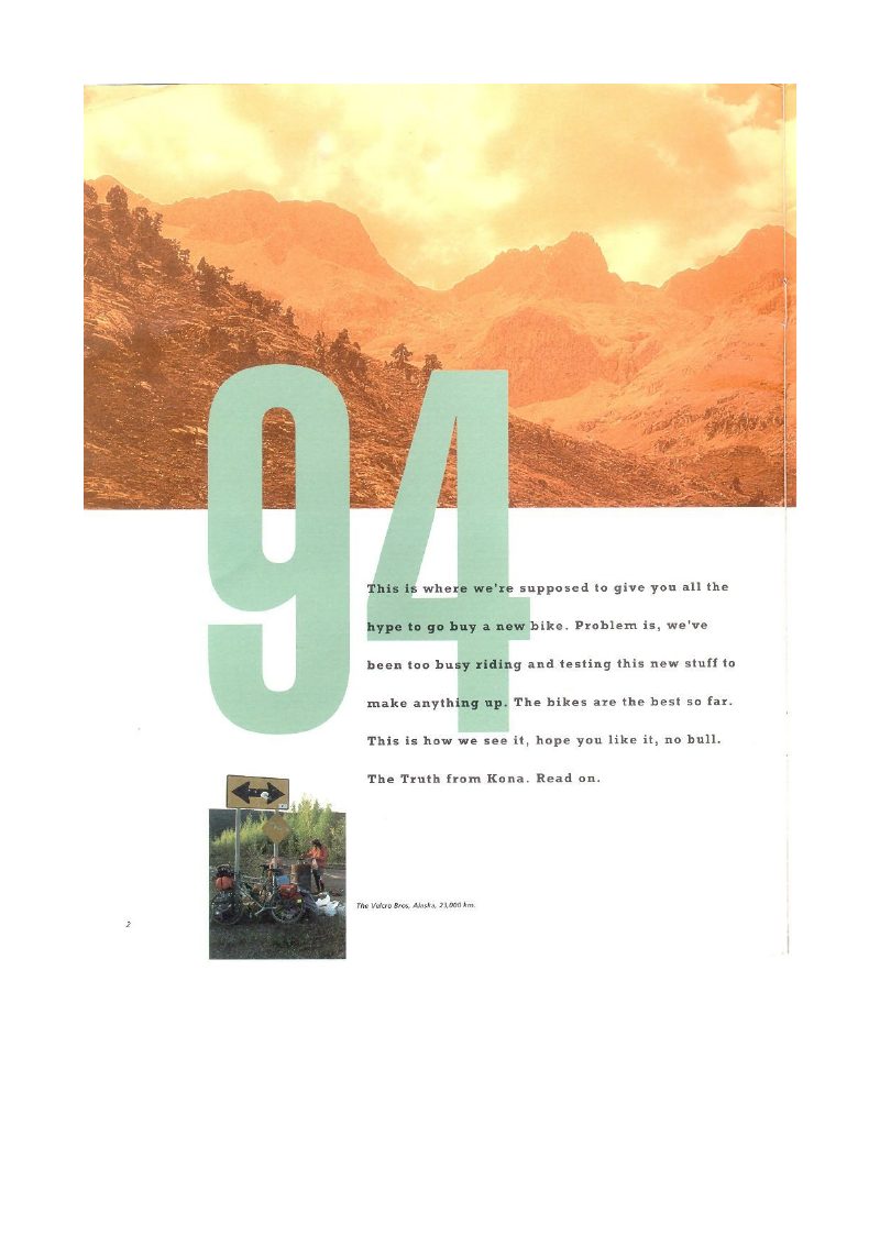 Kona 1994 catalog cover