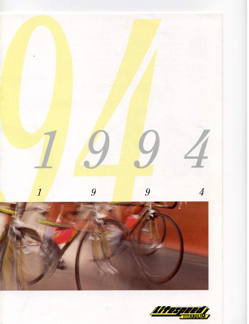Litespeed 1994 catalog cover