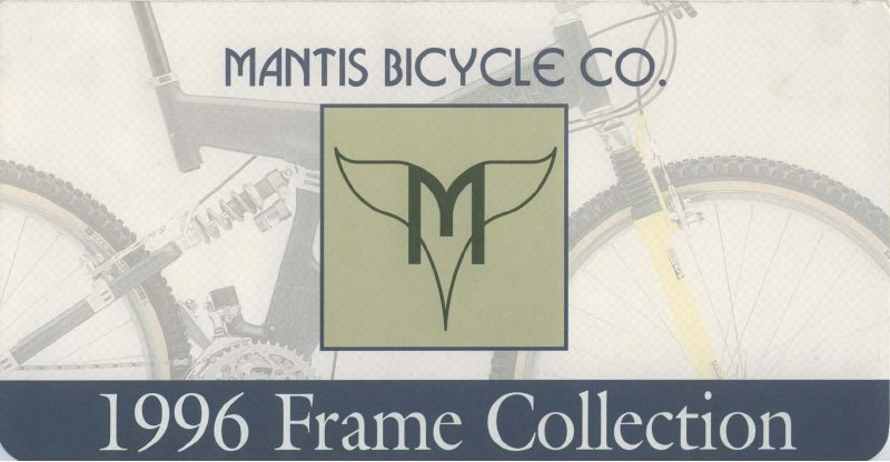 Mantis 1996 catalog cover