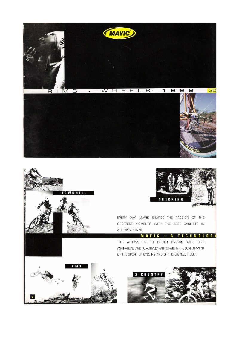 Mavic 1999 catalog cover