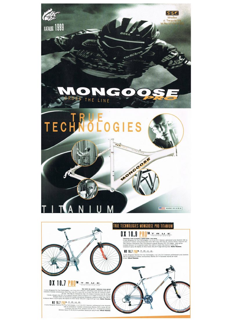 Mongoose 1999 catalog cover