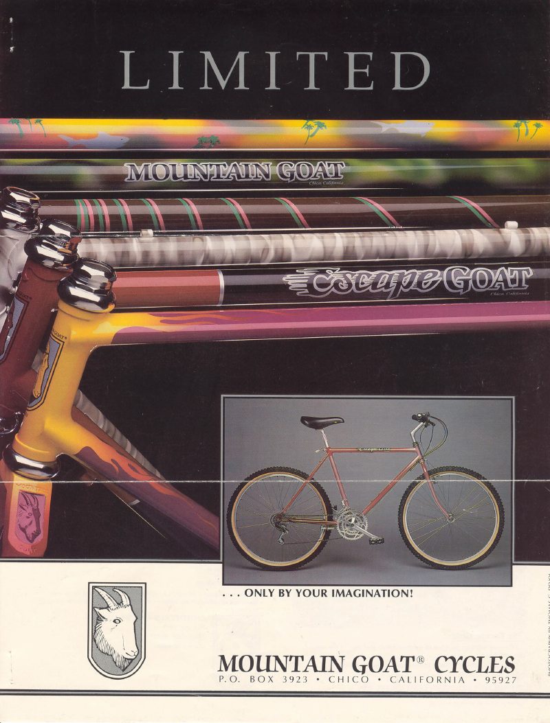 Mountain Goat 1987 catalog cover