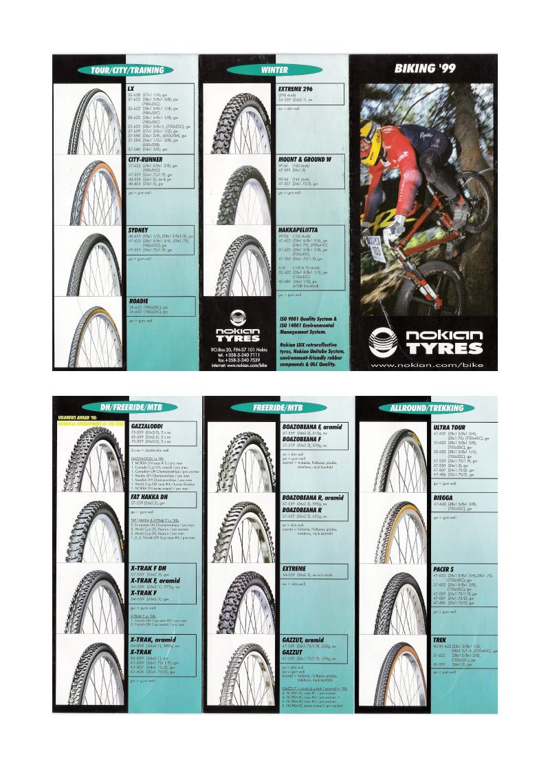 Nokian 1999 catalog cover