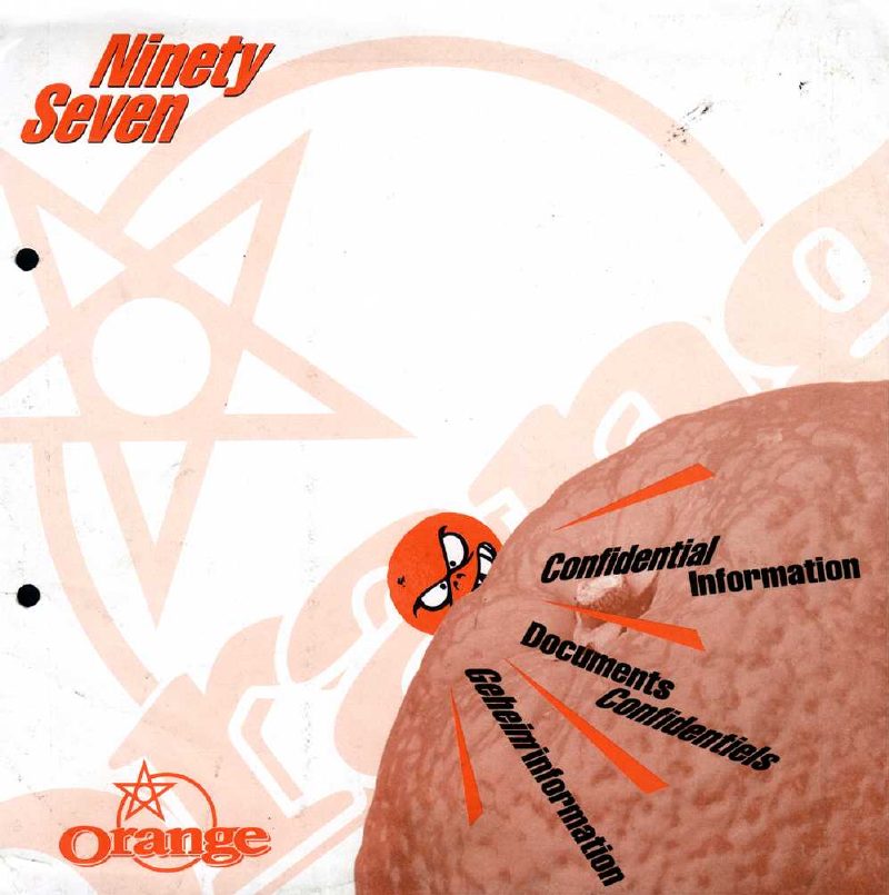 Orange 1997 catalog cover