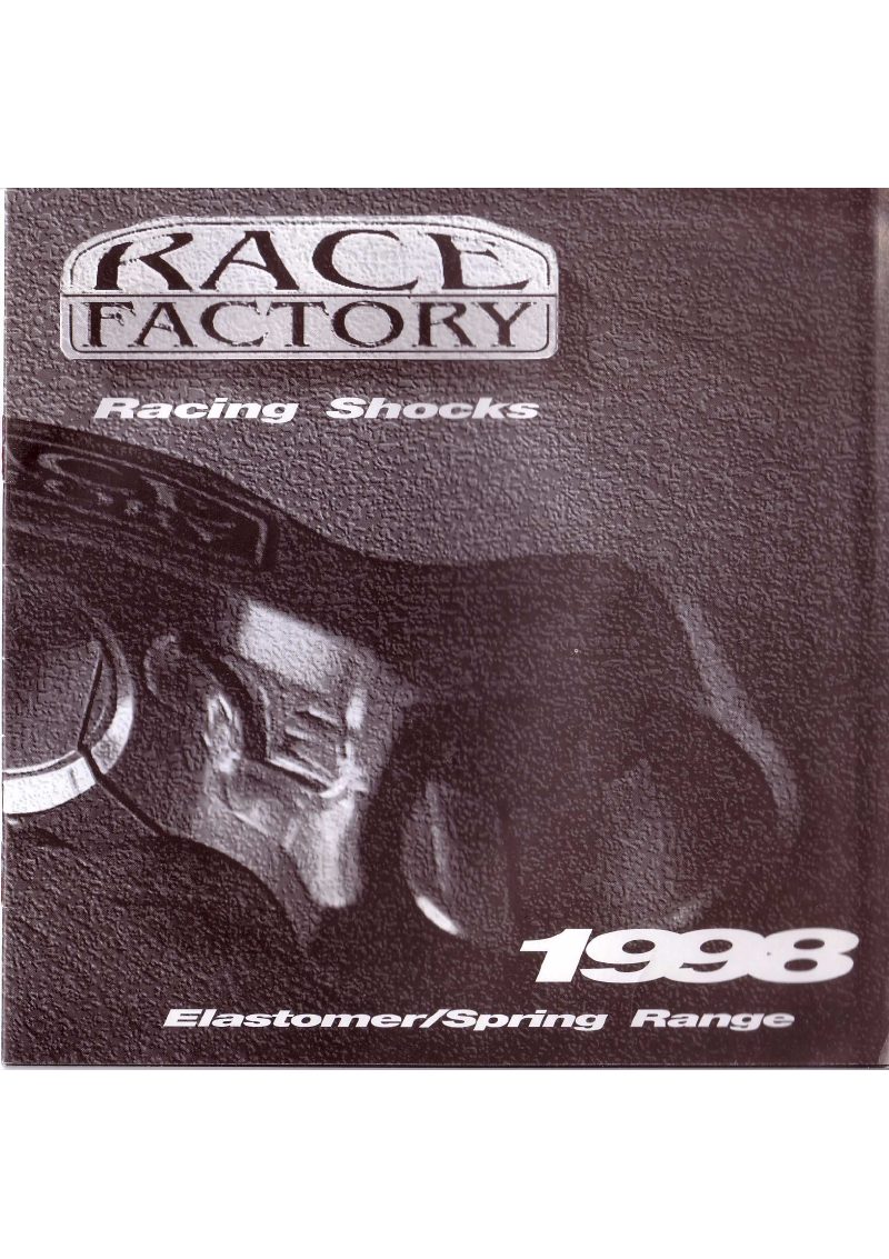 Race Factory 1998 catalog cover