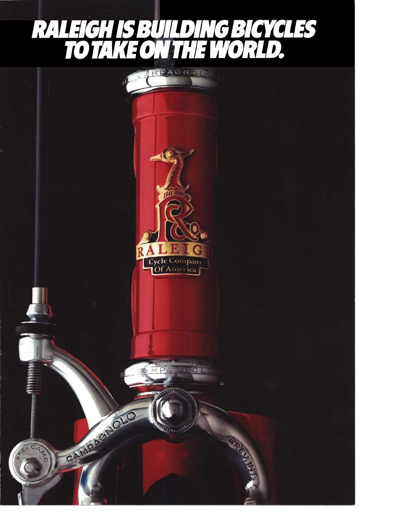 Raleigh 1984 catalog cover