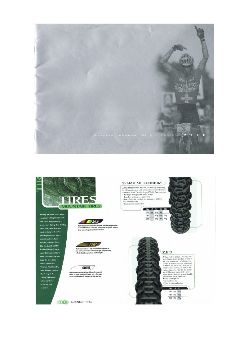 Ritchey 2000 catalog cover