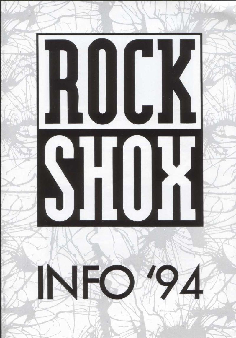 Rock Shox 1994 catalog cover