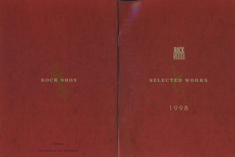 Rock Shox 1998 catalog cover