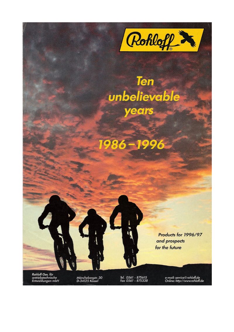 Rohloff 1996 catalog cover