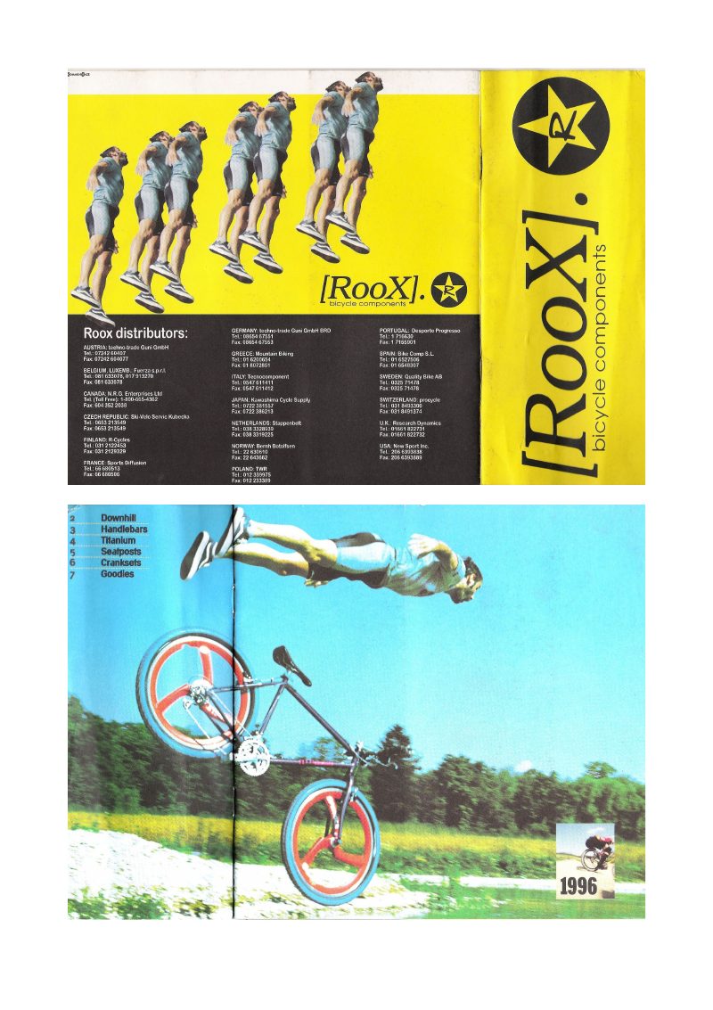 Roox 1996 catalog cover