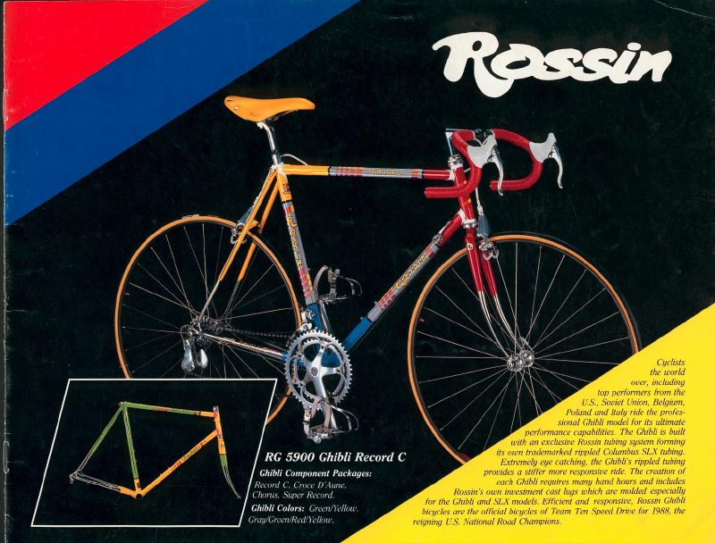 Rossin 1988 catalog cover