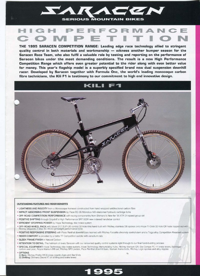 Saracen 1995 catalog cover
