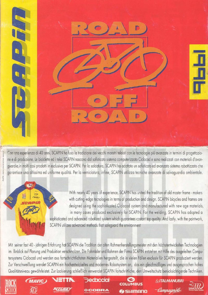 Scapin 1996 catalog cover
