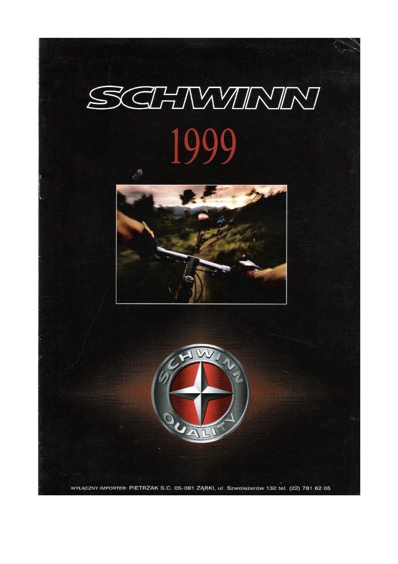Schwinn 1999 catalog cover