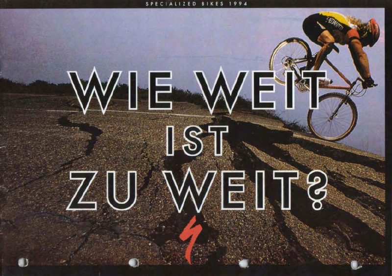 Specialized 1994 catalog cover