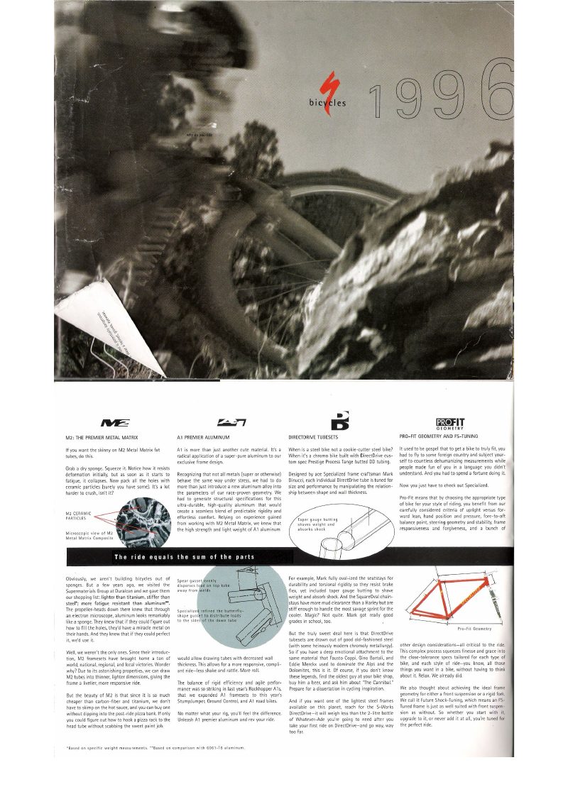 Specialized 1996 catalog cover