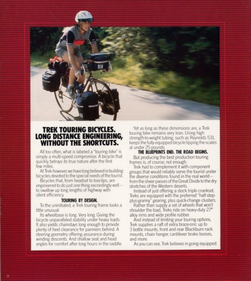 Trek 1984 catalog cover