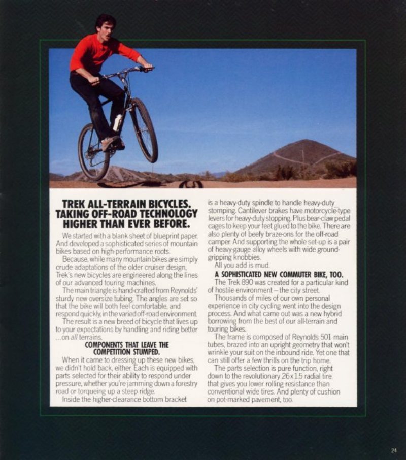 Trek 1984 catalog cover