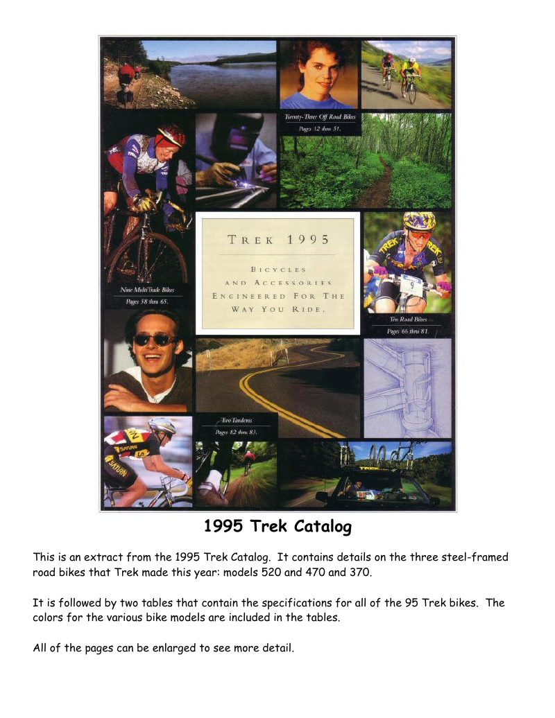 Trek 1995 catalog cover