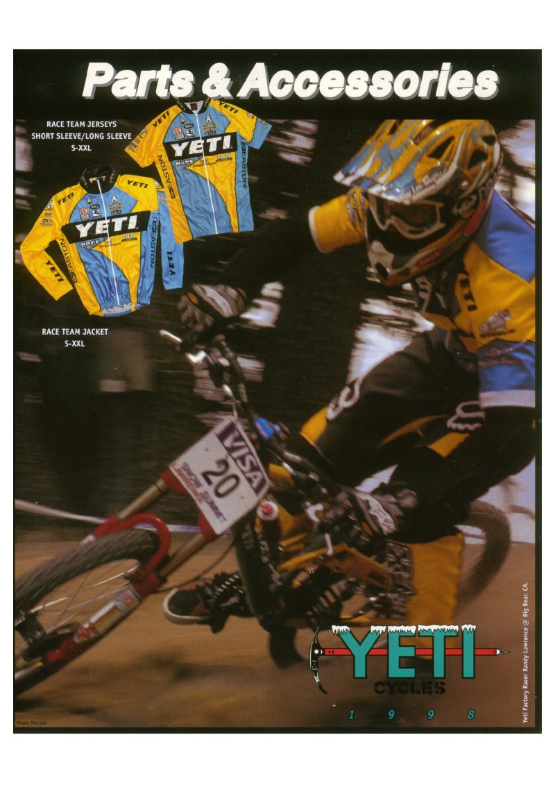 Yeti 1998 catalog cover